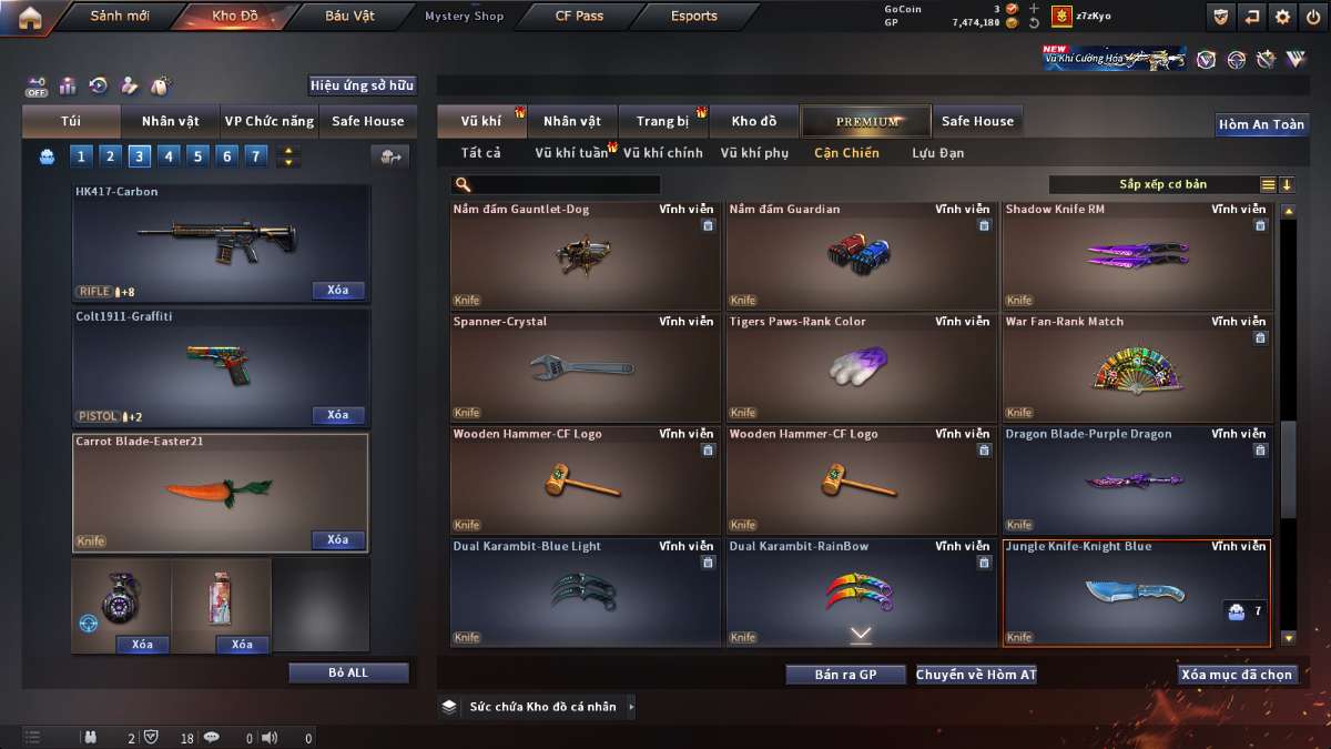 shop acc cf uy tin gia re